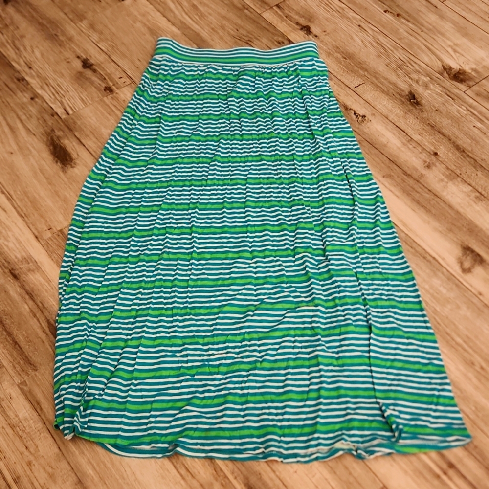 Disney inspired green striped skirt